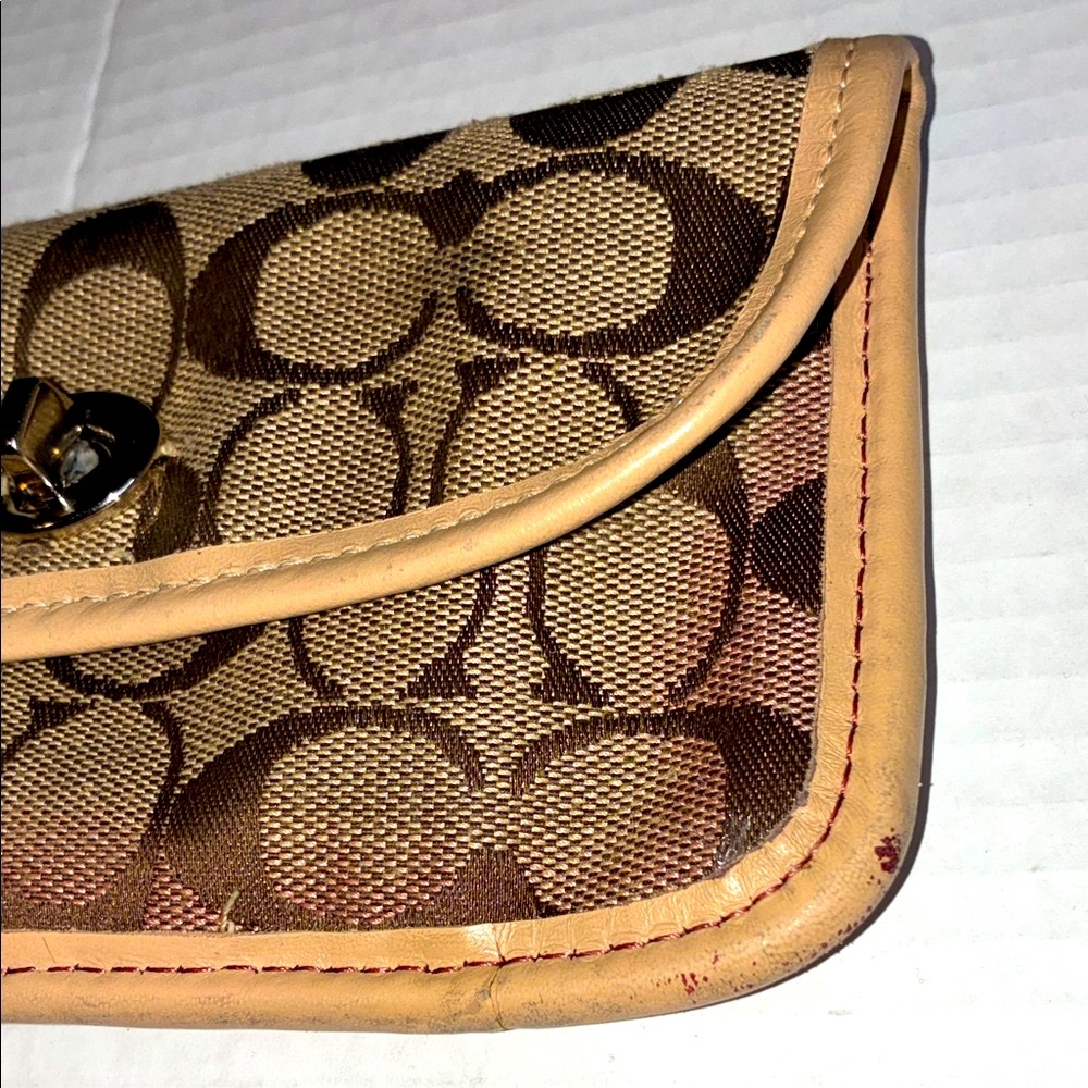 Vintage Coach Park Signature Canvas Wallet, AS IS - Picture 4 of 16